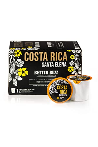 Better Buzz Life Blend Medium Roast Coffee Pods (Buzz Life) 12ct., California Solar Energy Produced Recyclable Coffee Pods, Small Batch Roasted Coffee, K-Cup Compatible, Life's Better Buzzed