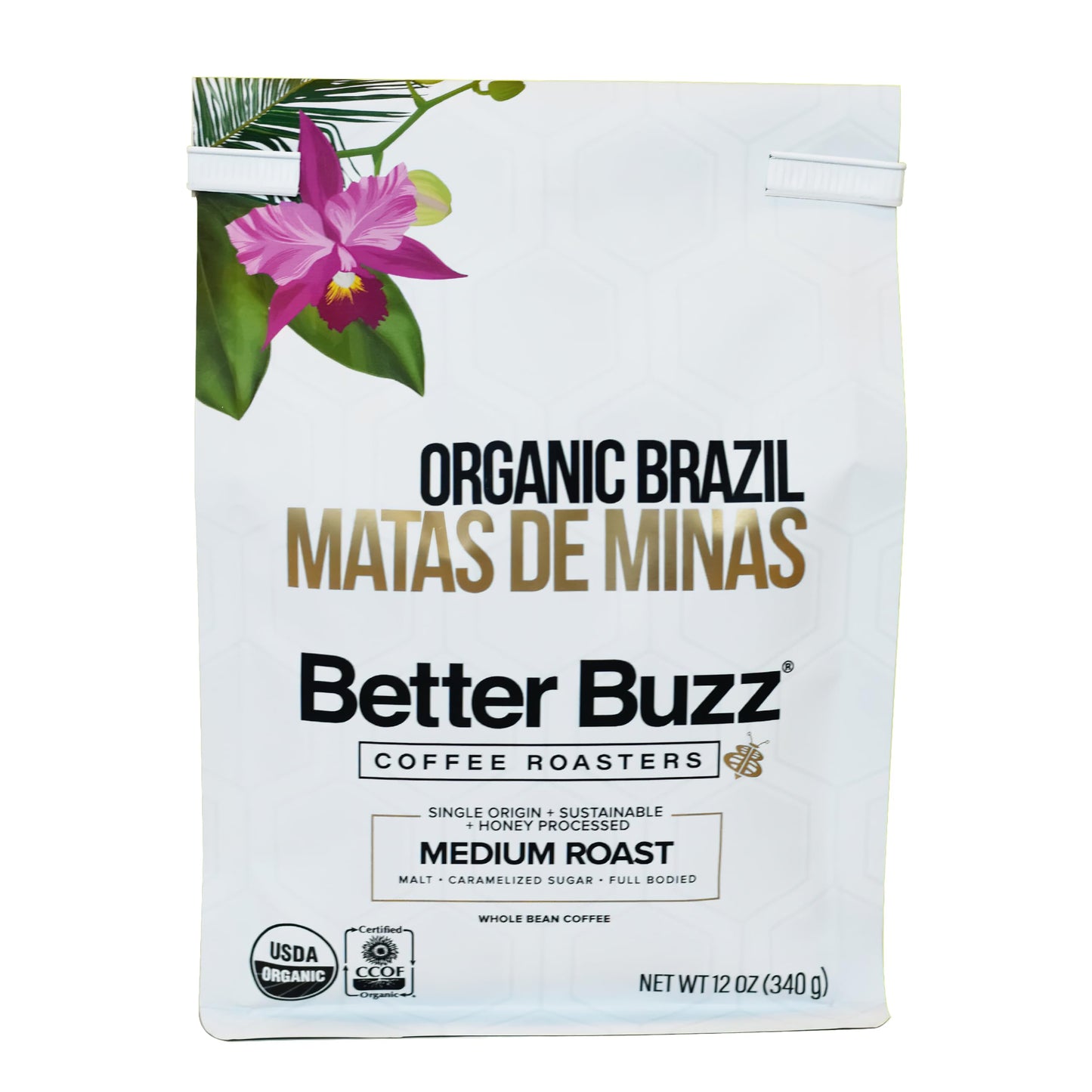 Better Buzz Costa Rica Medium Roast Whole Bean Coffee 12oz.